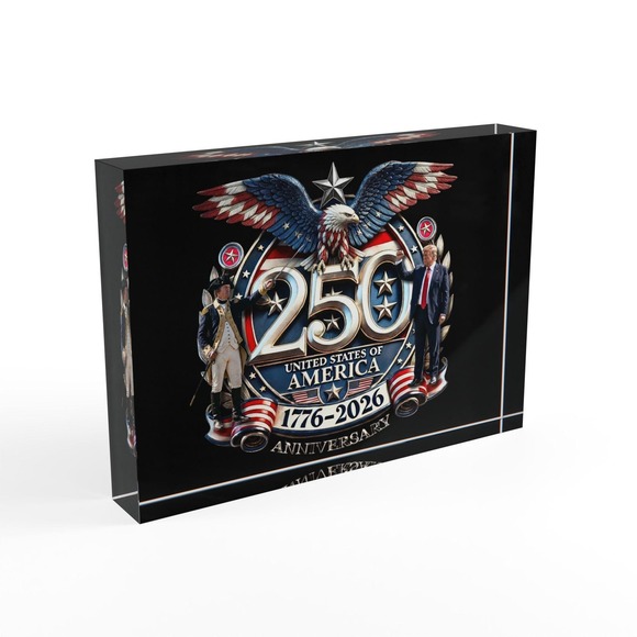 250th Semiquincentennial Anniversary USofA 1776-2026, Acrylic Photo Block Black - Picture 5 of 6